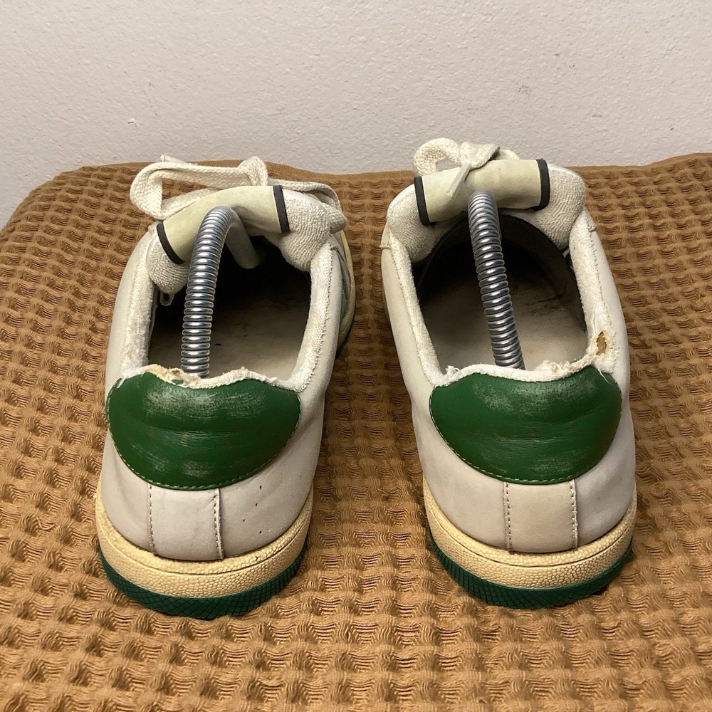 GUCCI Men's Screener GG Distressed Leather Sneakers Size UK 7 US 8 Beige Brown - Picture 5 of 12